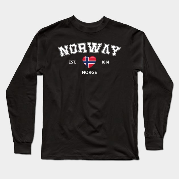 Norway Long Sleeve T-Shirt by SunburstGeo